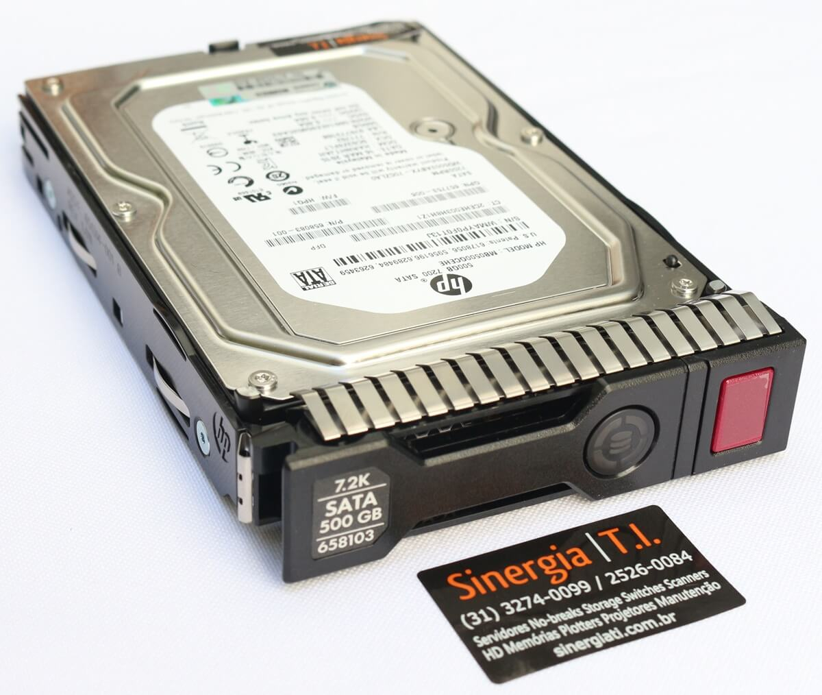 658103 HD HP 500GB SATA 6Gb/s Enterprise 7.2K LFF (3.5in) Hot-Plug pronta entrega genuíno