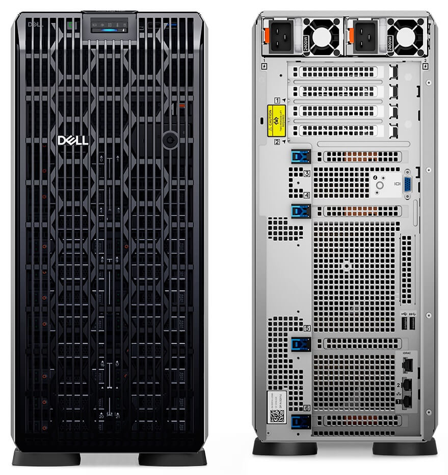 Servidor Dell EMC PowerEdge T560 2 x Intel Xeon Gold 5416S 16 Core com 256GB Memória RAM 8 x 1.92TB SSD SAS em estoque